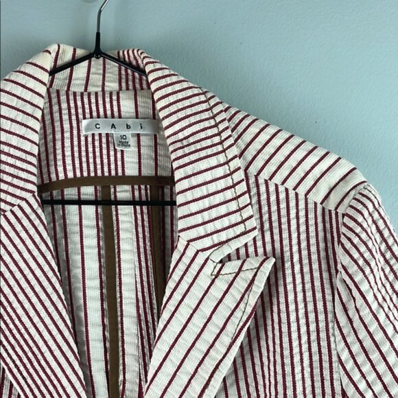 Cabi Striped Blazer Size 10 - Picture 4 of 8